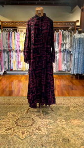 Loose Dress Rayon by Dian Pelangi LIMITED EDITION Busana Muslim Baju Maxi Gamis Abaya Kaftan Gaun Outfit Busui Casual Formal Pesta Pernikahan Kondangan Lebaran Wanita Cantik Anggun Modis Modern Elegan Mewah Model Korea Terbaru Motif Batik Cap Kekinian