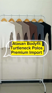 Atasan Bodyfit Turtleneck Polos Knit Rajut Premium Import Murah Best Seller