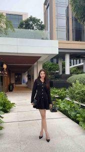 LilIane Knit Mini Dress (ยาว31-32)