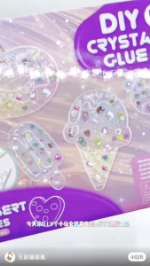 Kids Crystal Glue Diy Set Bracelet Necklace Quicksand  jewelry