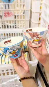 Set Bộ 4 Chén Tam Giác Bằng Sứ Hoạt Hình Mickey Minnie Donald Daisy Dễ Thương - Set Bộ 4 Chén Disney Cao Cấp[Chính Hãng]