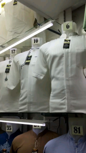 Baju Koko Lengan Pendek Putih Bordir / Baju Koko Pria Muslim Dewasa Katun