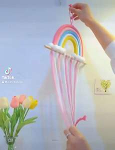 SG ready Stock - Rainbow Hair Clips Hair Pin Storage Organizer Wall Hanging