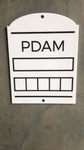 Papan Akrilik Tulis Meteran PDAM / PLN