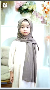friska ibu dan anak couple daura gama jilbab instan pasmina oval non pet premium