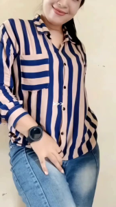 Baju Wanita Motif Salur & Atasan Wanita Garis Strip