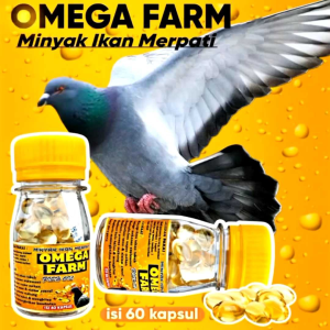 OMEGA FARM minyak ikan merpati isi 60 kapsul fish oil omega++