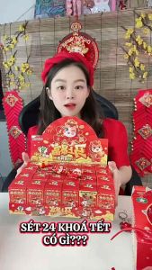 Hộp 24 Móc Khóa Tết Quà Tặng Hình Dễ Thương Móc Khóa Quà Tết Quà Tặng Ý Tưởng