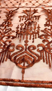 Kain Tulle Bordir Etnik: Bahan Kebaya Sabto Desain Tradisional