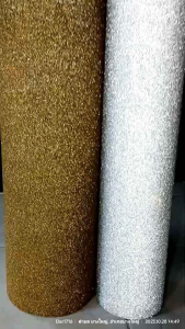 สติ๊กเกอร์ฟิล์มประกายเพชรเน้น ประกายเลยอะมาก สีเงิน/สีทอง ขนาด 90cm x 100cm