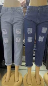 mom fit koyak stretcut denim jeans pants