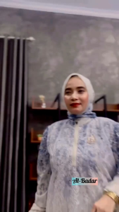 Gamis Set Hijab Ceruty Mix Brukat Cantily: Bahan Katun Nyaman & Ukuran Cocok Untuk Berbagai Tubuh