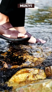 Sandal Kulit Pria Mk 25 Terbaru Kekinian Sendal Cowok Santai Slide Slop Kerja Selop