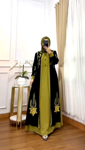 HALWA DRESS WANITA DEWASA BUSUI LD 110 GAMIS KONDANGAN TERBARU