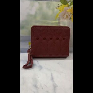 DOMPET WANITA KECIL KOIN LIPAT RESLETING bordir