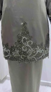 Renda lace manik tinggi 31cm sesuai untuk baju kurung