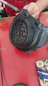 Cover Kipas Mesin Spiner Tutup Kipas Beat Fi 2012 - 2015 Beat New Beat Street Scoopy Fi Vario Fi Spacy Fi Set Spinner Cover Mesin