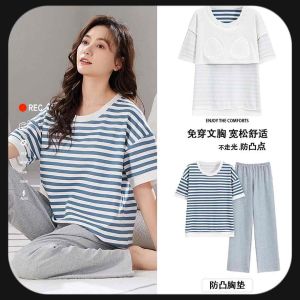 SYชุดนอน เสื้อแขนยาว กางเกงขายาว ผ้าฝ้ายแท้ ลายการ์ตูนน่ารัก คุณภาพสูง สไตล์ญี่ปุ่น เหมาะสำหรับสาวๆ