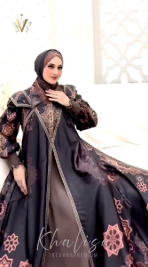 NEW Collectiin Gamis KHALISA Set Scraf By TREVANA
