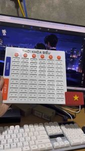Thời khóa biểu in 3D chi tiết tối giản có thể tháo lắp tiện lợi