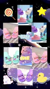 SENDAL ANAK SLOP ANAK ANAK/  BAN 2/ KUROMI SENDAL WEDGES. SLOP TERBARU