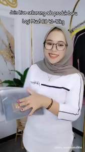 Xhafana kaos Lengan 7/8 Motif sablon combed 20s polos nyaman lengan 7/8