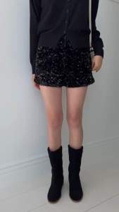 (พร้อมส่ง) glitter shorts