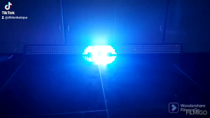 Led Strobo Kaca 5 Baris Kaligrafi Bismillah Versi Doraemon Led 2812