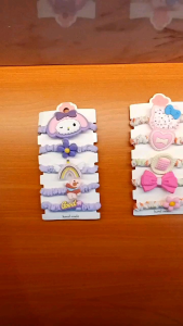 Ikat Rambut Srunchie Karakter Kartun Lucu Karet Rambut Set Isi 5 Aksesoris Rambut Anak AR-19