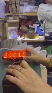 ไฟหลังคา ไฟเลี้ยว ไฟเบรก นิ่ง/กระพริบ สาย3 เส้น (1ดวง) 12/24โวลต์ รถยนต์ หกล้อ สิบล้อ