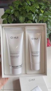 [HÀNG CHÍNH HÃNG] Set Sữa Rửa Mặt Trắng Da Mờ ƞám O.H.U.I Extreme Bright Cleansing Foam (160ml & 100ml)