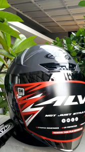 HELM ALV GENOS BLUETOOTH ORIGINAL: Paket Ganteng & Helm Viral Kekinian