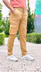 SELUAR CARGO SLACK 6 POCKET KHAIN TEBAL CARGO MULTIPLE PANTS POCKET SESUAI PERKIRJA KERAS