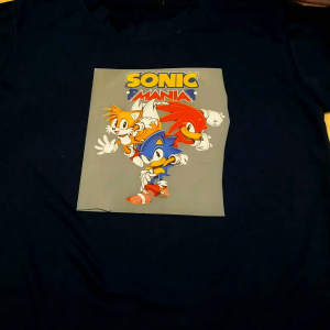 Atasan Kaos Anak-Anak Sonic Mania 2-10 Tahun