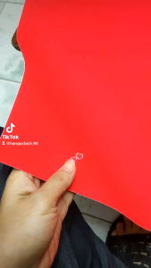 Giấy nhung đỏ khổ A0 gấp quạt làm thủ công kích thước 109x79 cm