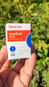 Sinocare Sinodraw Blood Lancet Jarum Lancet Sinodraw 28G (50 pcs) Jarum cek gula darah 28G (50 pcs)