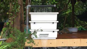 Giàn baki lọc hồ cá - Lọc khay nhựa Baki - Bộ baki 3 tầng + VLL Baki Lọc Cho Hồ Cá Trần Gia Shop - Lazada