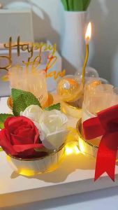 คัฟเค้กเงิน เค้กเงิน เค้กธนาบัตร ฟรีป้ายปักเค้ก+เทียน+ไฟLEDพร้อมกล่องผูกโบว์ ใส่เงินเองจ้า ไม่รวมช็อกโกแลต