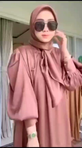 Baju Wanita Gamis Vanya Set Hijab Gaun Pesta Syari Trendy Handini fashion