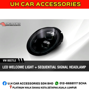 VOLKSWAGEN BEETLE 2013-2020 PROJECTOR LED HI-LO BEAM SEQUENTIAL SIGNAL WELCOME LIGHT HEADLAMP