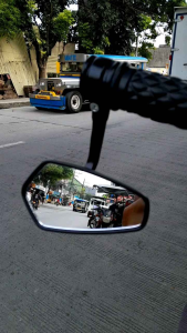 OVAL BAR END (NO GRADO) WITH BLINDSPOT HIGH QUALITY FOR ANY MOTORCYCLE