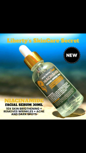 Libertys NIACINAMIDE FACIAL SERUM 30ML  10X Skin Brightening + Removes Wrinkles Acne Treats and Dark Spots