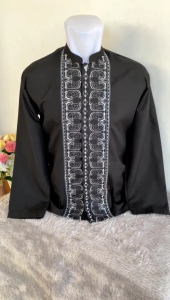 baju Koko kemeja Koko pria dewasa murah lengan panjang motif bordir size M L XL