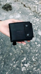 Appearstm - Wallet - Dompet Pria - Basic (Button X Full Black)