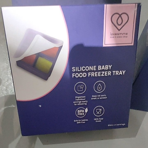 LOVEAMME SILICONE BABY FOOD FREEZER TRAY ASSORTED SIZE SERVINGS