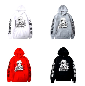 JAKET SWEATER sablon DTF PEMIUM  orisinil Naruto jujutsu satoru BAHAN PLEECE TEBEL LEMBUT EDEM TIDAK GERAH COCOK DIPAKE DI SEMUA MUSIM