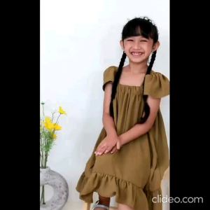 Pakaian Anak Perempuan Dreses Overall Bahan Crinkle Airflow Terbaru Usia 1-15 Tahun