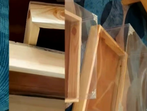 BOX kotak hantaran pernikahan . kayu mewah style rustic plus tutup mika