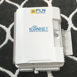 odp 24 core 3 lobang lengkap box spliter 1:8 SC upc odp icon plus Splitter Fiber Optic Aksesori Jaringan Putih - Lazada