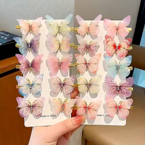 Cute Metal Hairpin Buttlefly 2PCS / Jepit Jepitan Rambut Anak Bentuk Kupu-Kupu Cantik